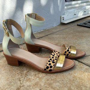 Loeffler Randall Henry calf hair sandal sz 10